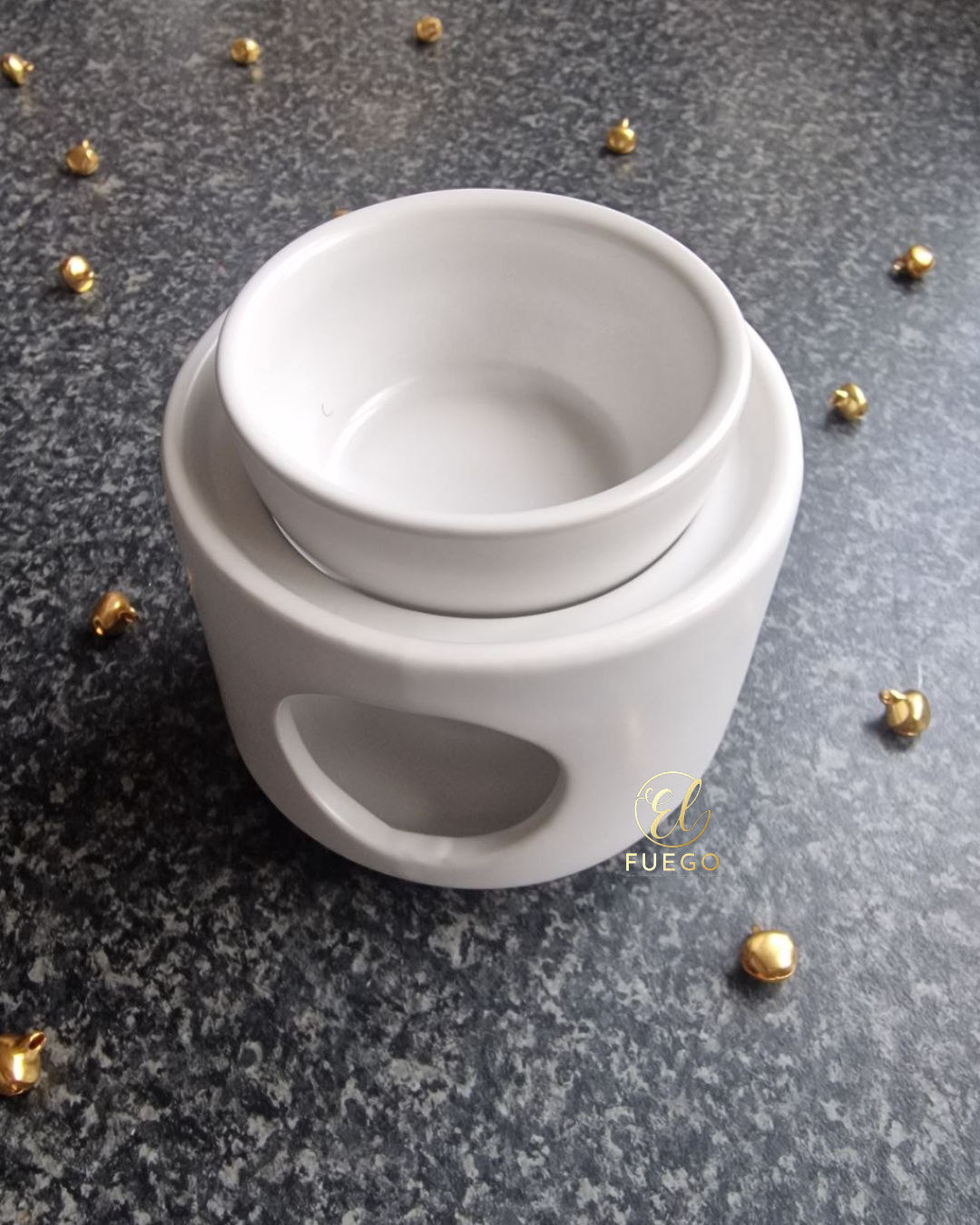 Two-Piece Wax Melt Burner - White