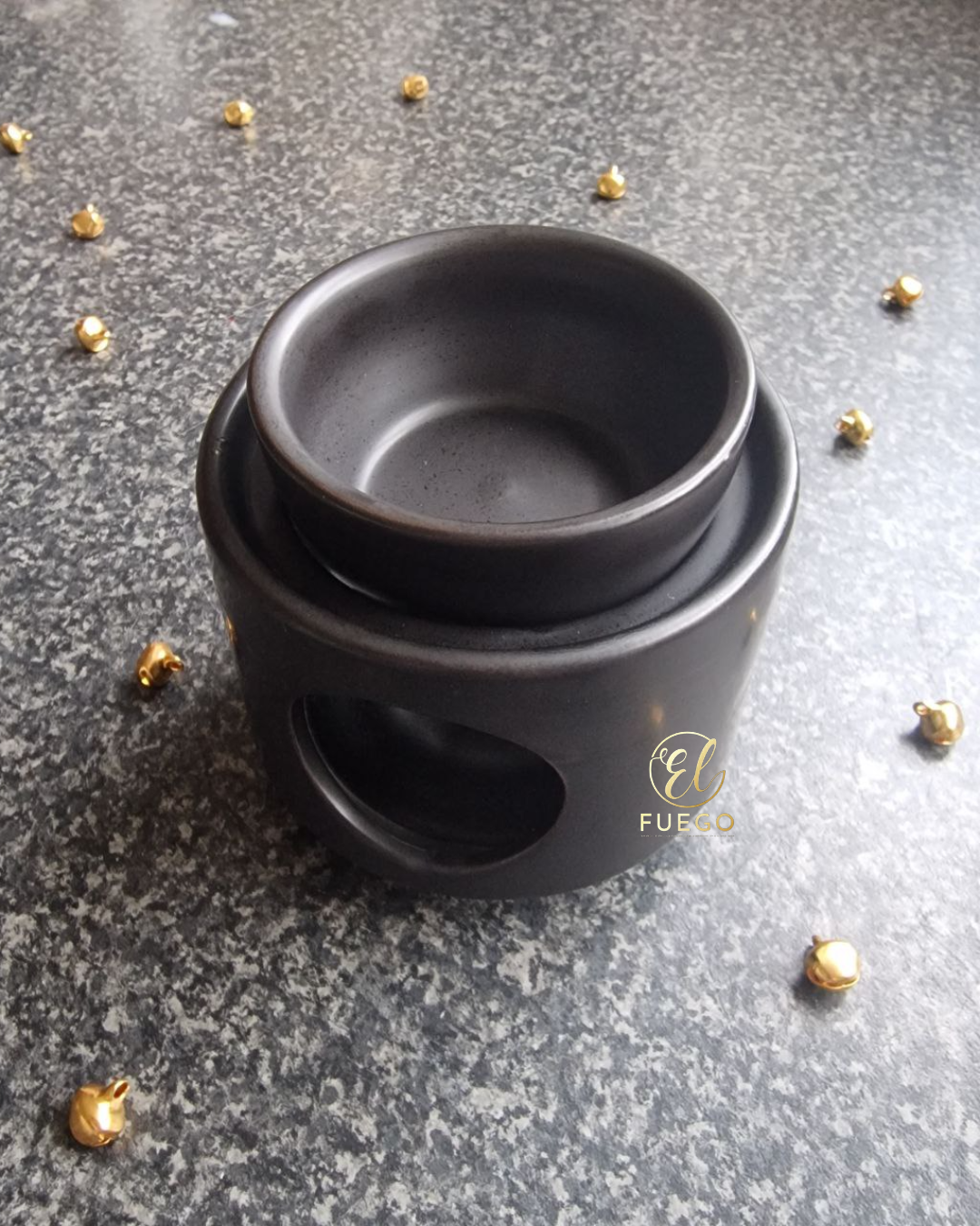 Two-Piece Wax Melt Burner - Black