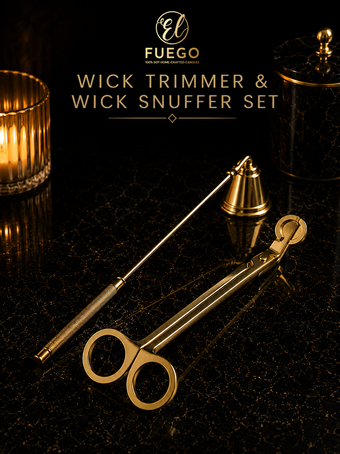 Wick Trimmer & Wick Snuffer Set