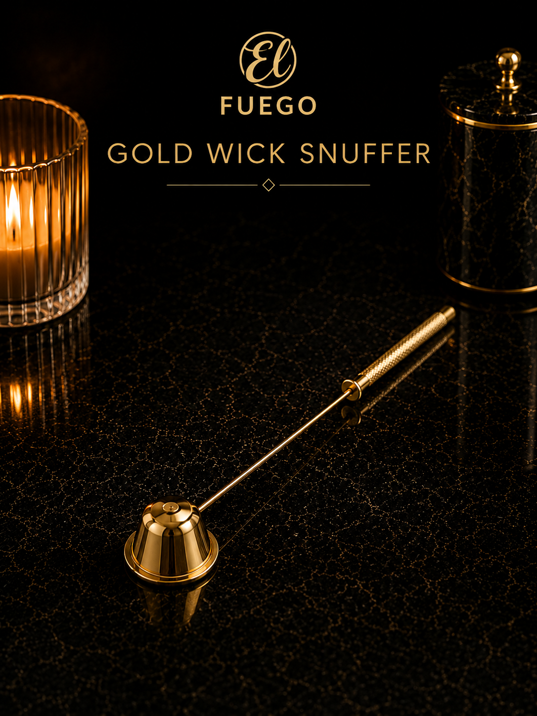 Gold Candle Snuffer