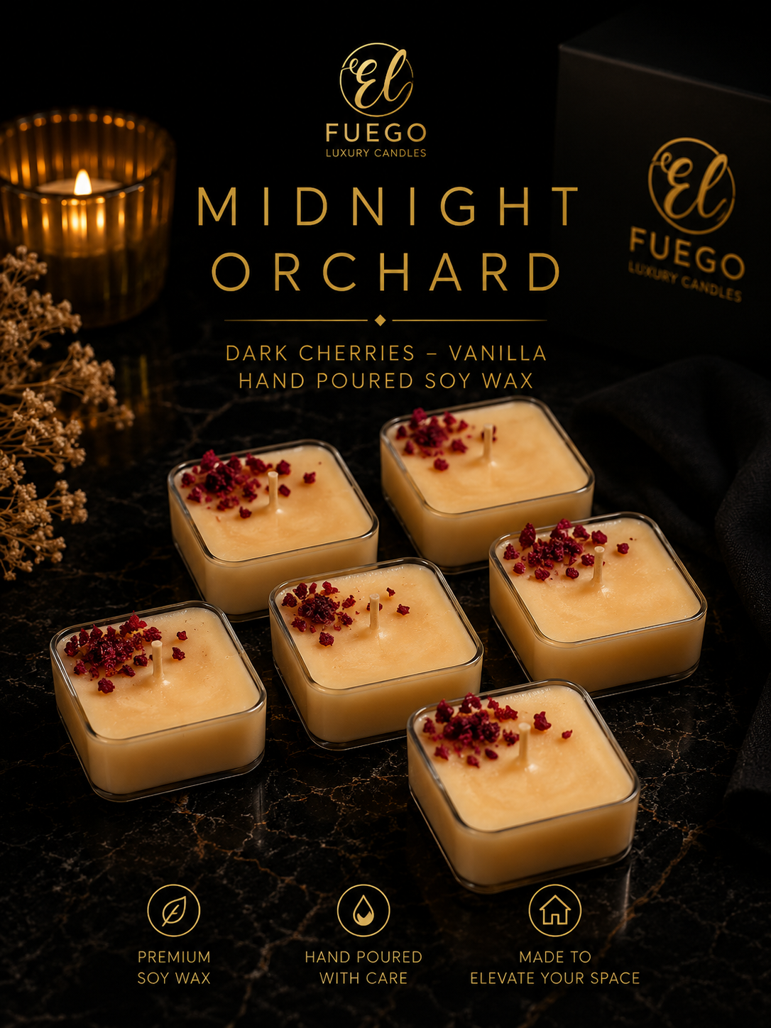 Midnight Orchard Tealights